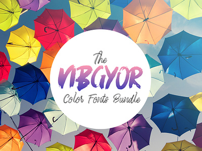 The VIBGYOR Color Fonts Bundle