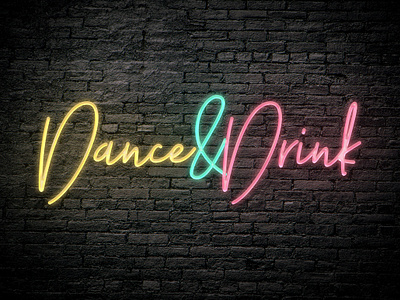 Free Neon Photoshop Text Effect text effect