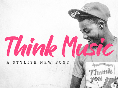 Think Music - Free Script Font font free font free script font freebie script font