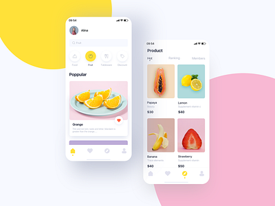 food app design ui