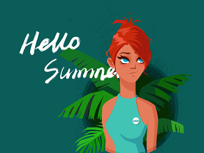 Hello Summer design hello summer summertime typography