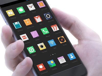 Themes-Square design icon icon set mobile mobile app ui