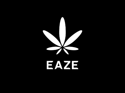 Eaze black and white delivery logo marijuana monochrome rebrand