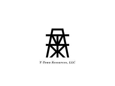 Ttown black icon logo oil simple ttown white