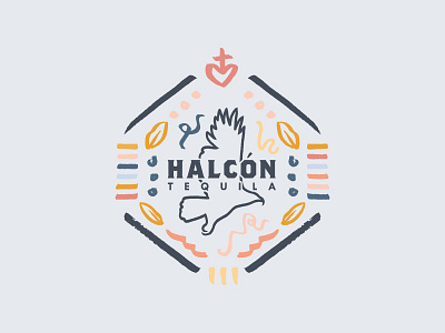 Halcón Tequila logo design