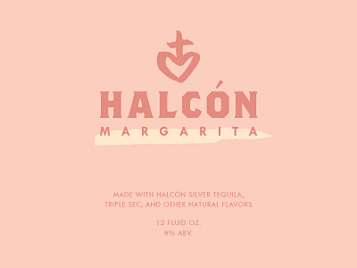 Halcón Tequila Margarita label close-up label margarita packaging tequila