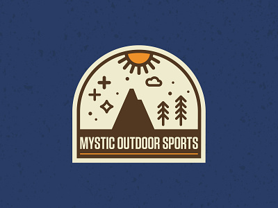 Mystic Outdoors Illustration badge iconography illustration outdoor