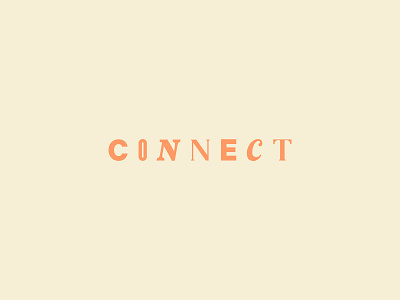Connect Lettermark connect fun letter lettermark logotype typeface