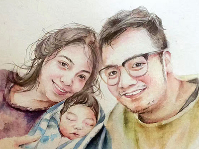 family❤️ character watercolor