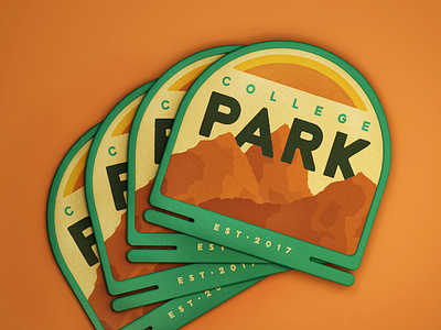 Park Patch c4d cinema4d design graphic design illustration logo patch