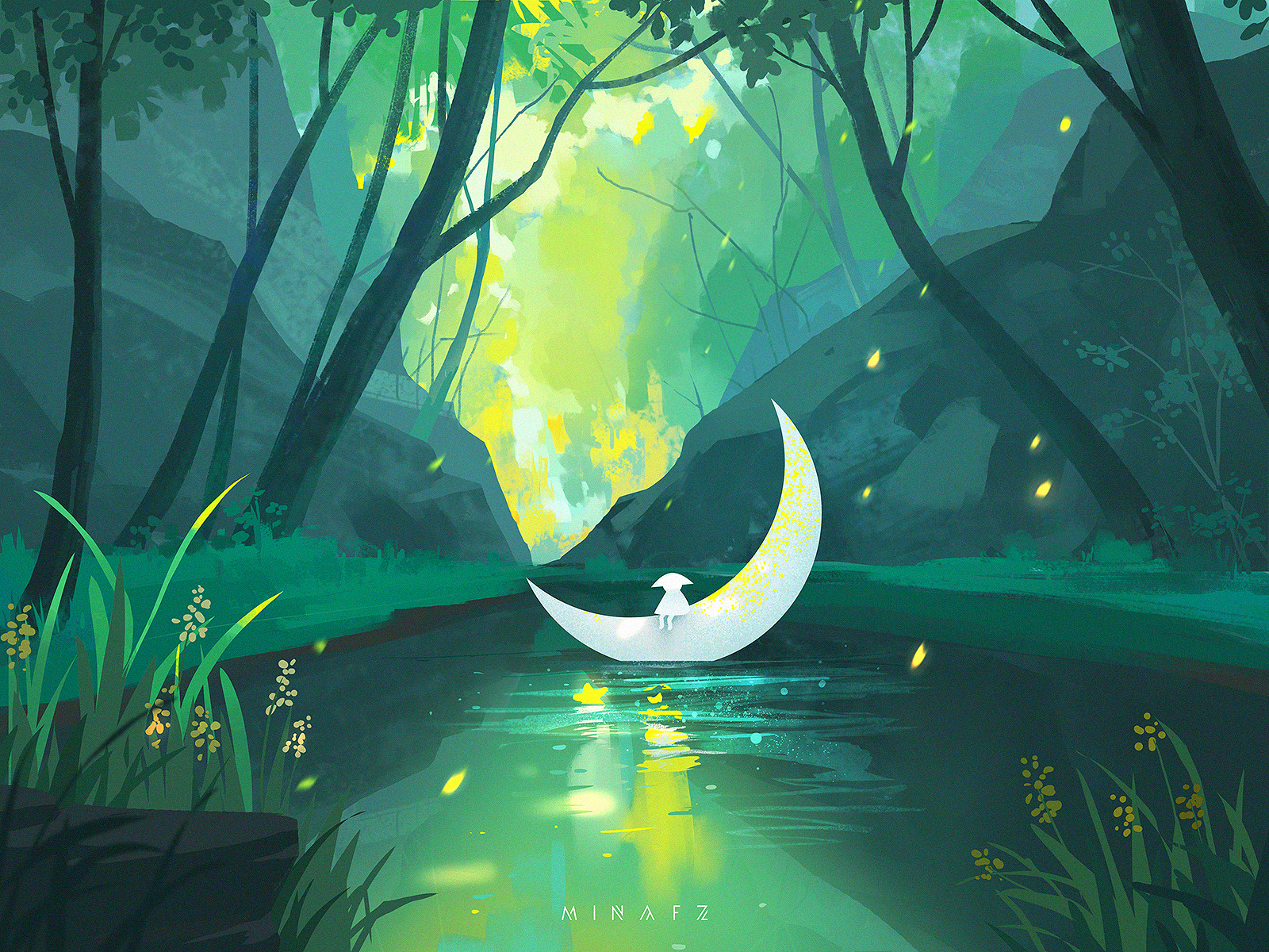 Dream journey by Mina FZ. for Queble on Dribbble