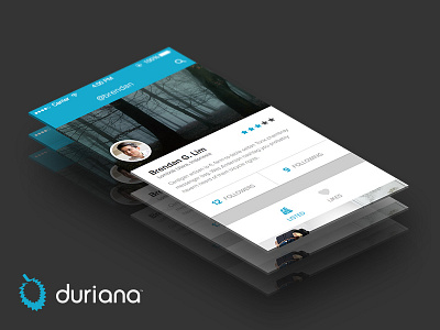 Duriana - Profile duriana interface malaysia mobile mobile application mobile apps mobile ui mobile ux ui user interface ux