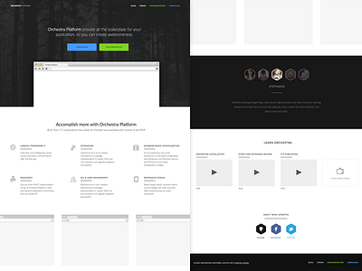 OrchestraPlatform Landing Page