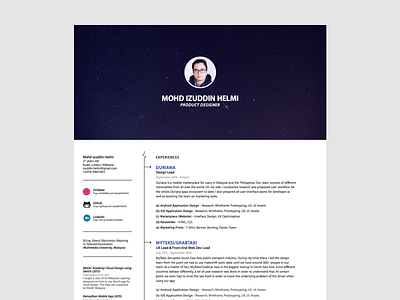 Resume clean interview job product product designer resume