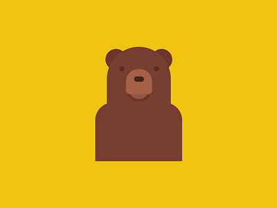 Bear bear illustration jungle sketch sketchapp yellow