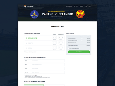 TiketBola.com.my - Purchasing Ticket