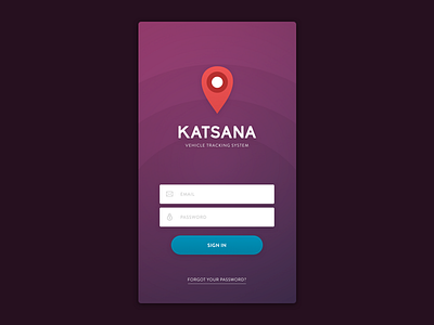 KATSANA Mobile - Login gps gradient login map purple sign in tracker tracking