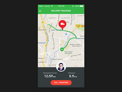 Bateriku - Delivery Tracking delivery map mobile profile tracker uber