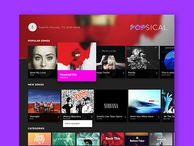 Popsical Android TV App