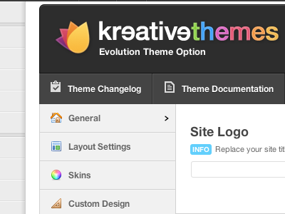 Kreative Admin v3 blue color kreativethemes orange red themes wordpress wordpress themes yellow