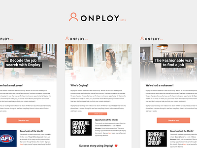 Onploy - Newsletter job newsletter onploy