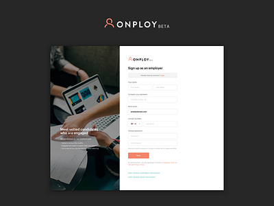 Onploy.com - Employer Signup