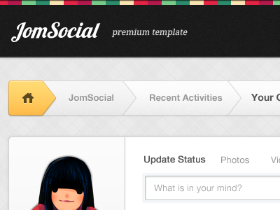 Jomsocial 3.0 clean jomsocial joomla premium stream yellow