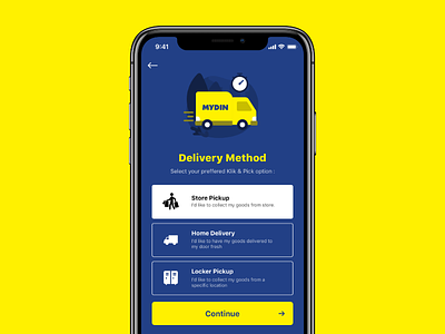Mydin - Delivery Method cart commerce delivery method shopping
