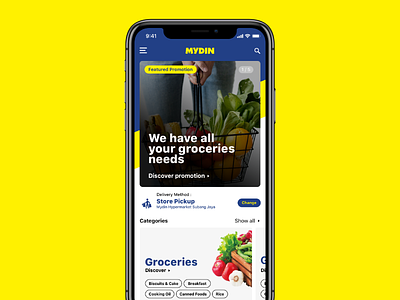 Mydin - Homepage commerce delivery home landing shopping