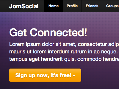 The new JomSocial frontpage