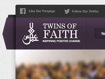 Twins of Faith background clean dark event events header islam islamic logo purple social subtle