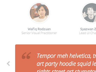 Testimonial flat design slider testimonial twitter bootstrap