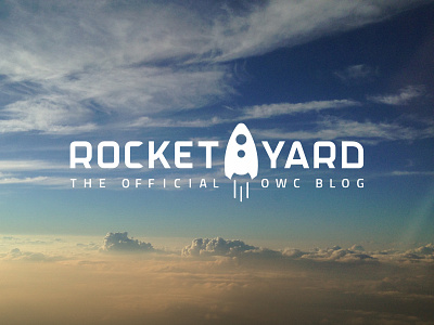 The Rocket Yard blog branding header logo rocket sci fi space
