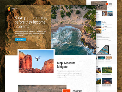 SolSpec art direction branding homepage landing page responsive ui web design