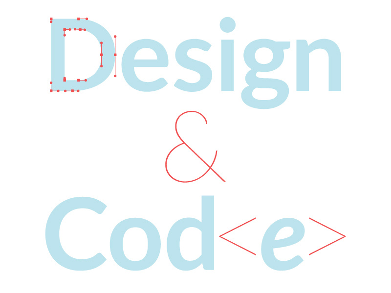 Design And Code vector illustration
