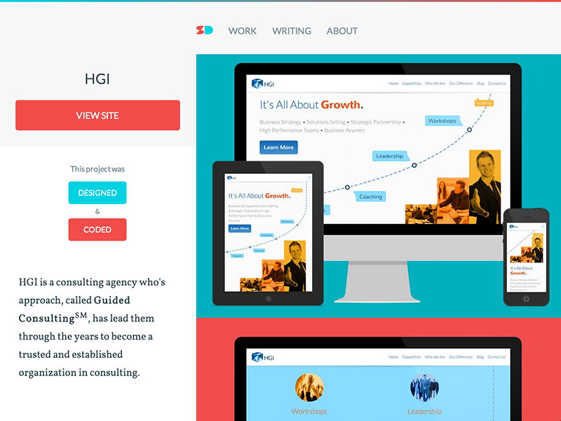 Personal Site Redesign website web design responsive portfolio