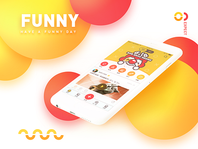 Fun.D series_1 app color funny interactive interface ui yellow