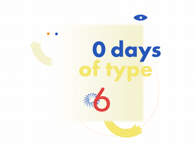 36 Days Presentation Page 36daysoftype 36daysoftype06 adobe after effects animation design illustration loopanimation motion typography vector