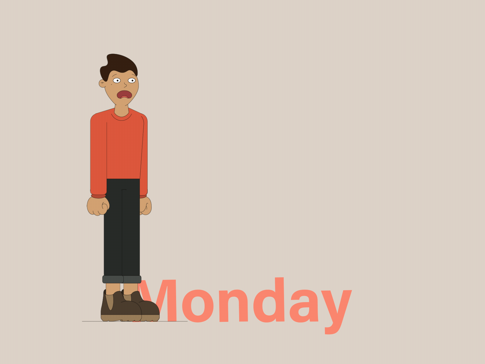 Monday Feeling... after effects animation character concept illustration loop motion motion design school motionmarkus thescienceofcharacteranimation