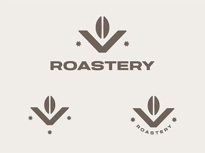 V Roastery 03 branding coffee coffee roaster logo mark