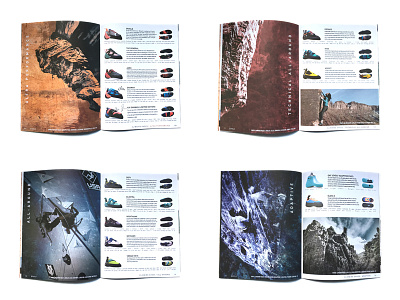 Evolv Sports Catalog catalog climbing climbing shoes evolv layout print