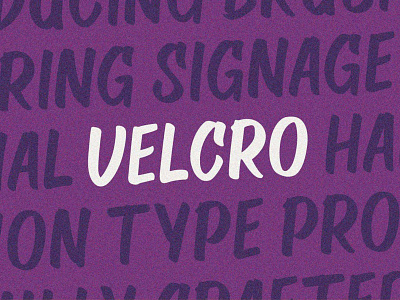 VT VELCRO - Sign Brush Font art font