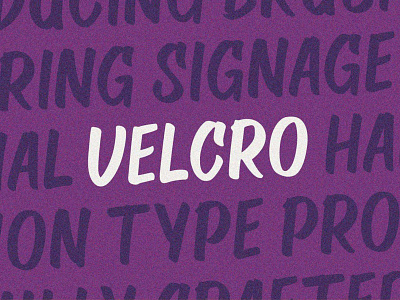 VT VELCRO - Sign Brush Font
