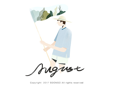 August illustration travel