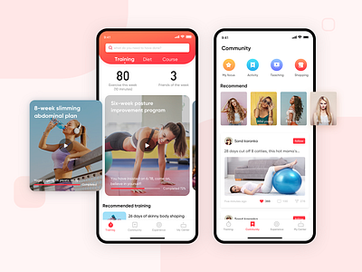 Fitness interfacial design ui 设计 页