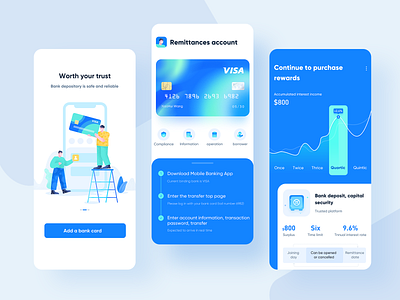 Financial bank Mobile payment interface financial app mobile payment interface ui
