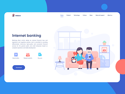 Bank Website web design