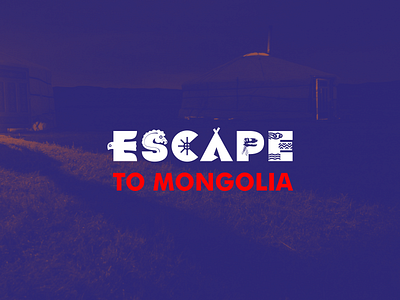 Escape To Mongolia branding logo mongolia nomadic