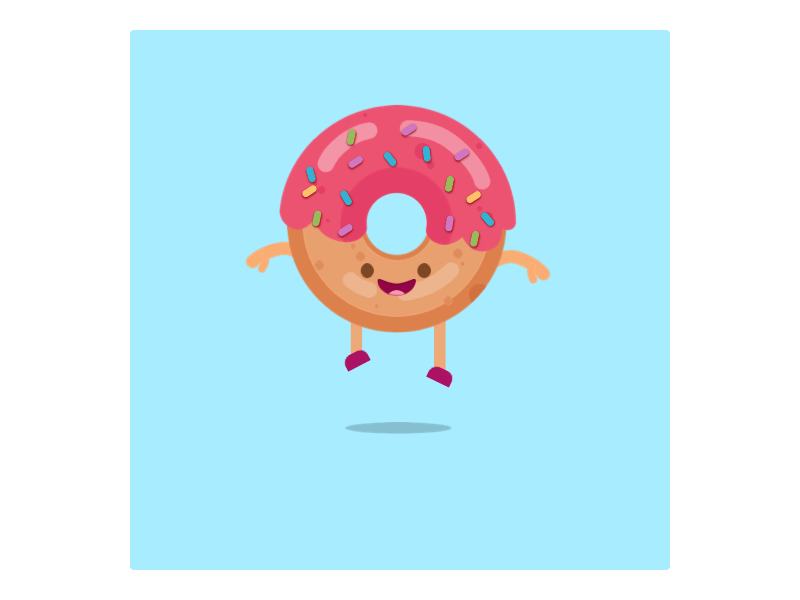 Dancing donuts animation design motion design principle sketch ux ui