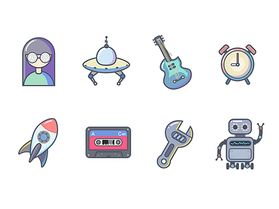 icon up，ufo，rocket，efficiency